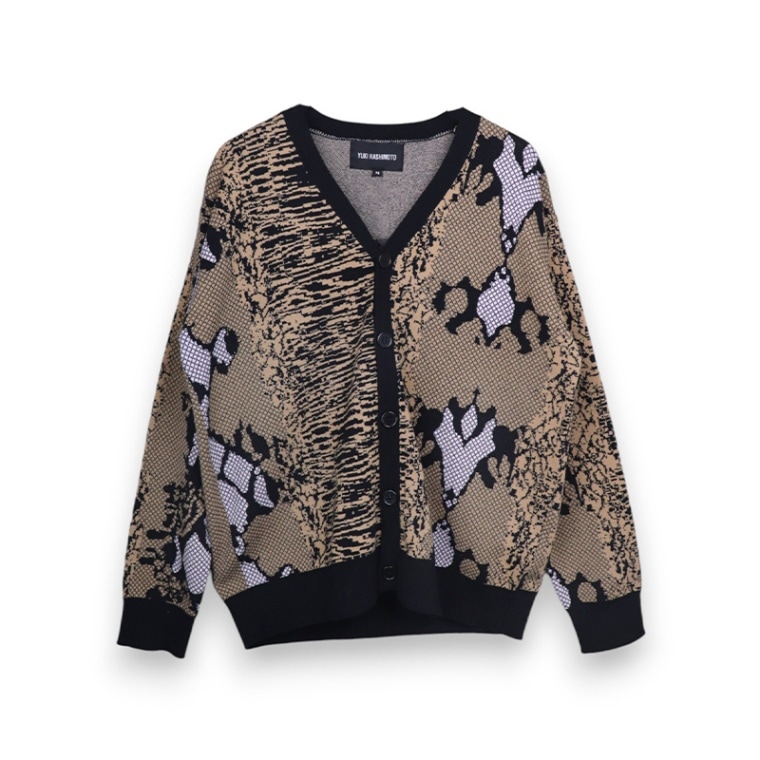 YUKI HASHIMOTO / YH SNAKE PATTERN CARDIGAN