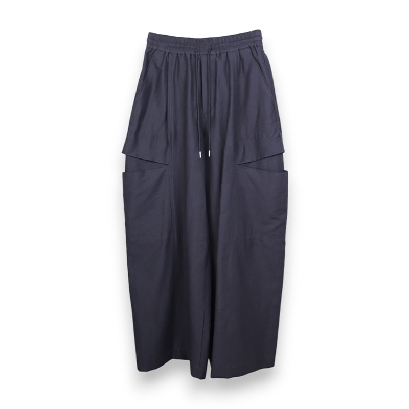 beautiful people / bp linen cotton satin bow sihouette pants