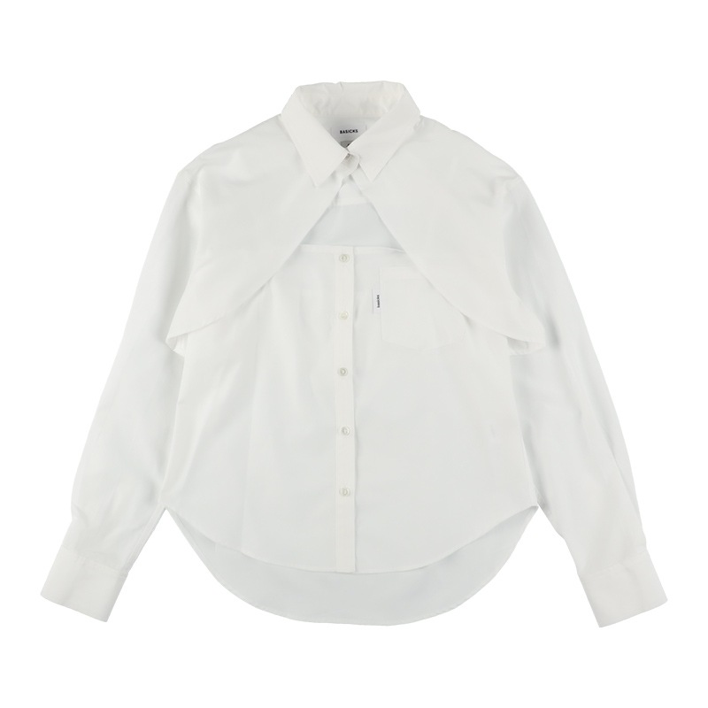 BASICKS / BS Cut-out Thomas Mason Shirt