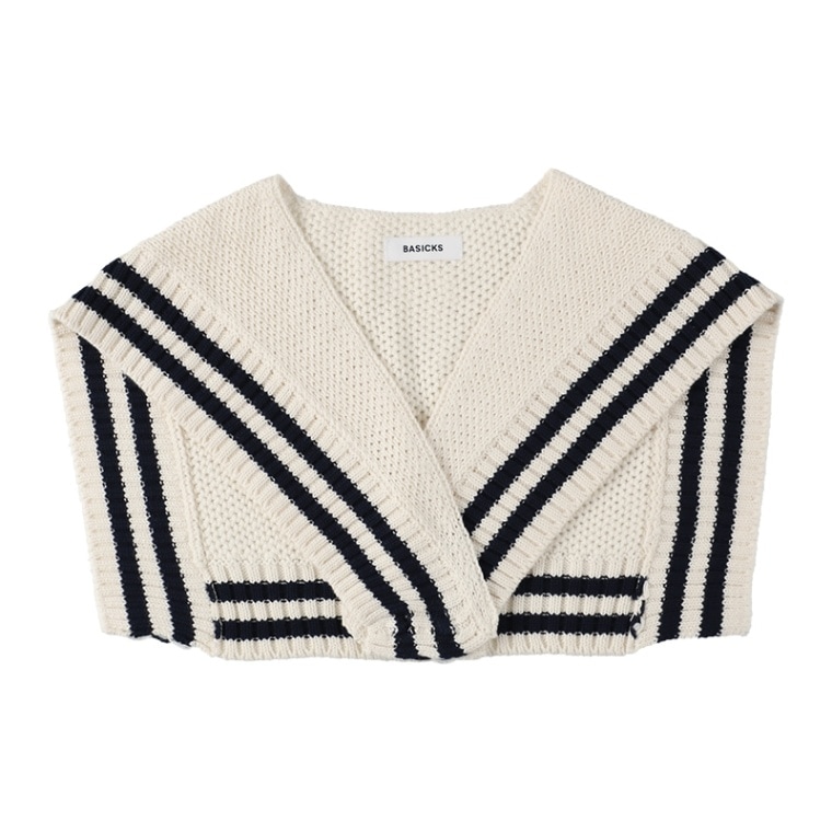 BASICKS / BS Detachble Knit Sailor Collar