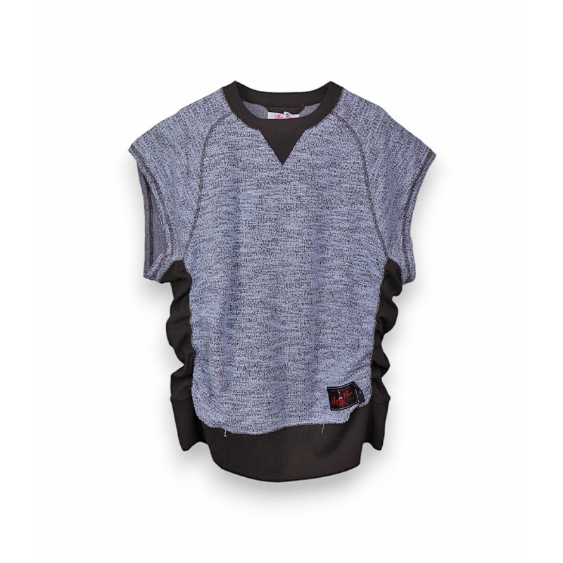 SYUMAN / SYU Cut off sweat-shirts type pile tweed