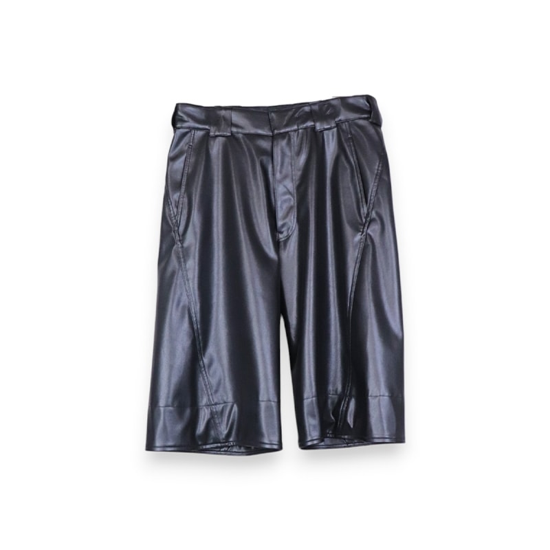 YUKI HASHIMOTO / YH TWISTED LEATHER SHORTS