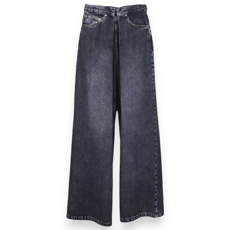 JOHN LAWRENCE SULLIVAN / JLS WASHED DENIM WIDE PANTS (SHORT LENGTH)