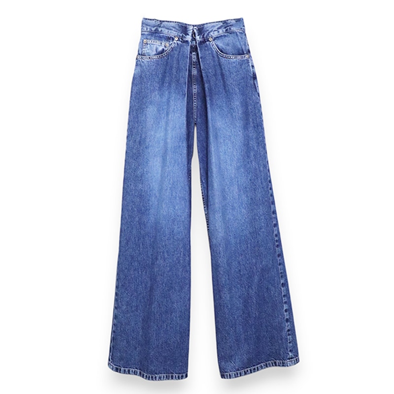 JOHN LAWRENCE SULLIVAN / JLS WASHED DENIM WIDE PANTS (SHORT LENGTH)