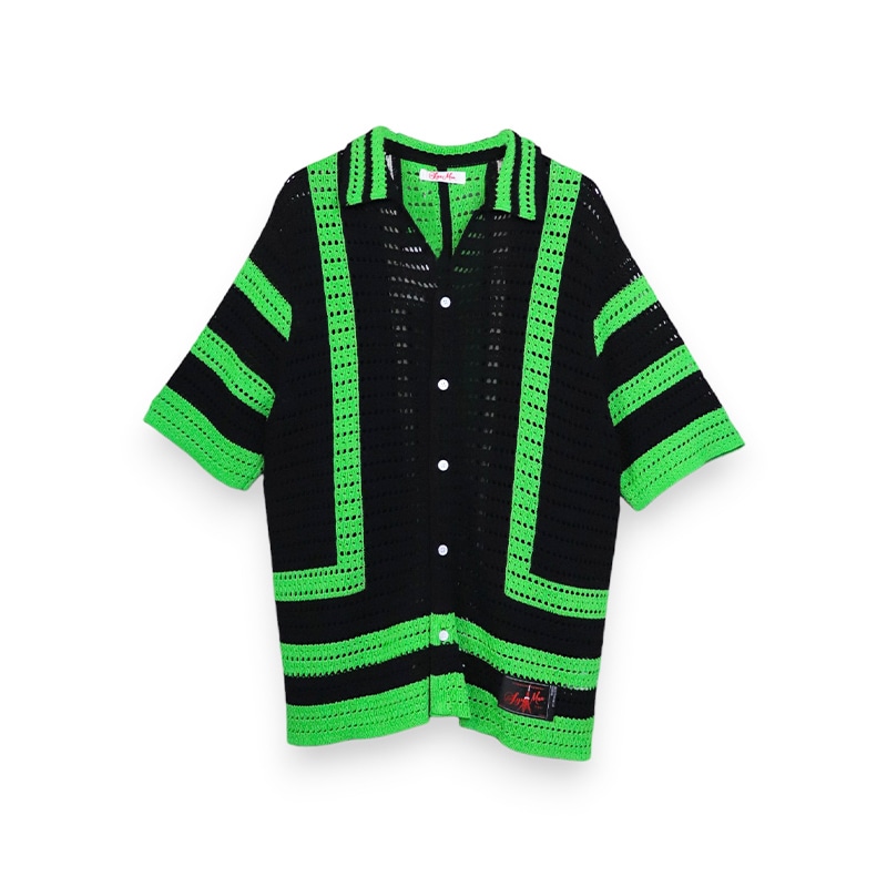 SYUMAN / SYU Crochet line Knit shirts