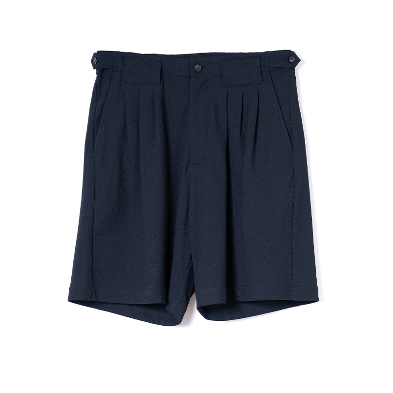 TAUPE / TPE SUMMER TWEED 3-TUCK SHORTS