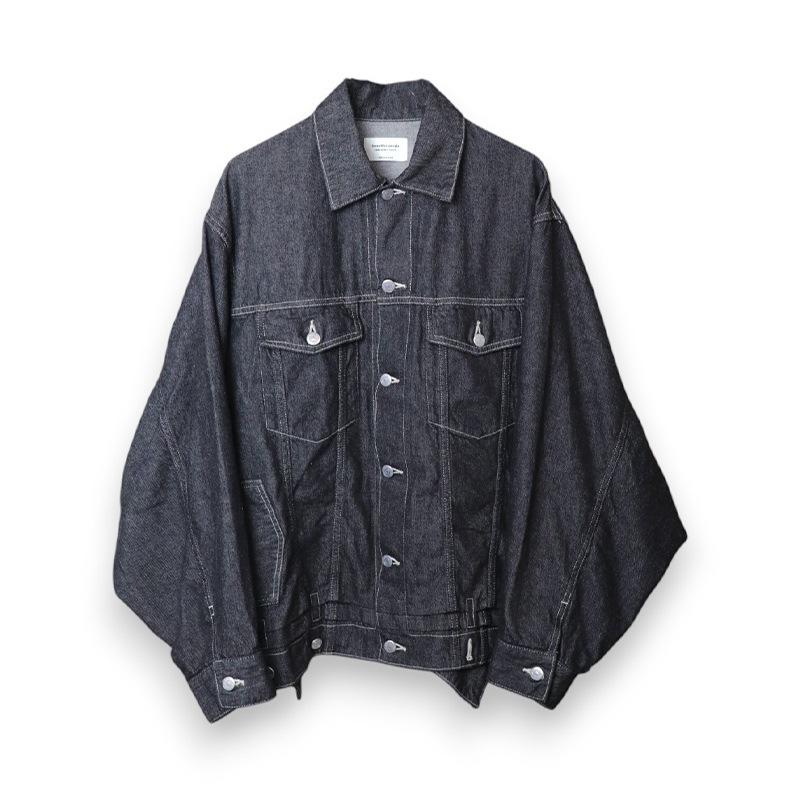 beautiful people / bp double-end left hand twill denim blouson 