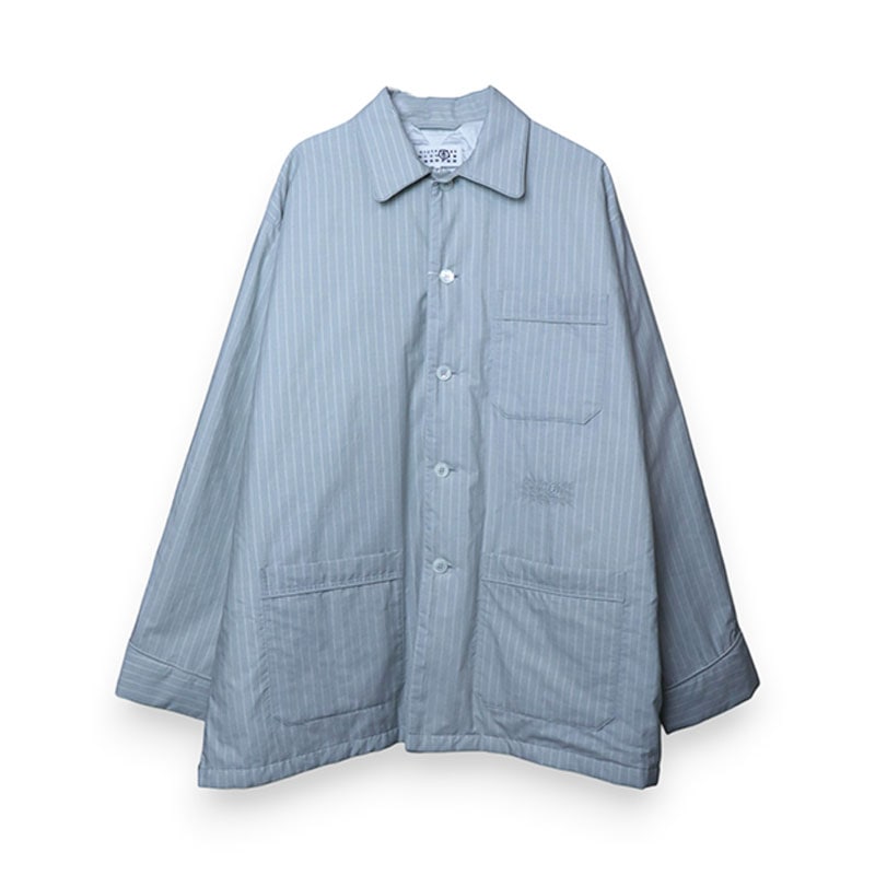 MM6 / MM Long-sleeved Striped Cotton Shirt