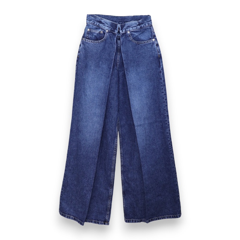 JOHN LAWRENCE SULLIVAN / JLS WASHED DENIM WIDE PANTS(Short Length)