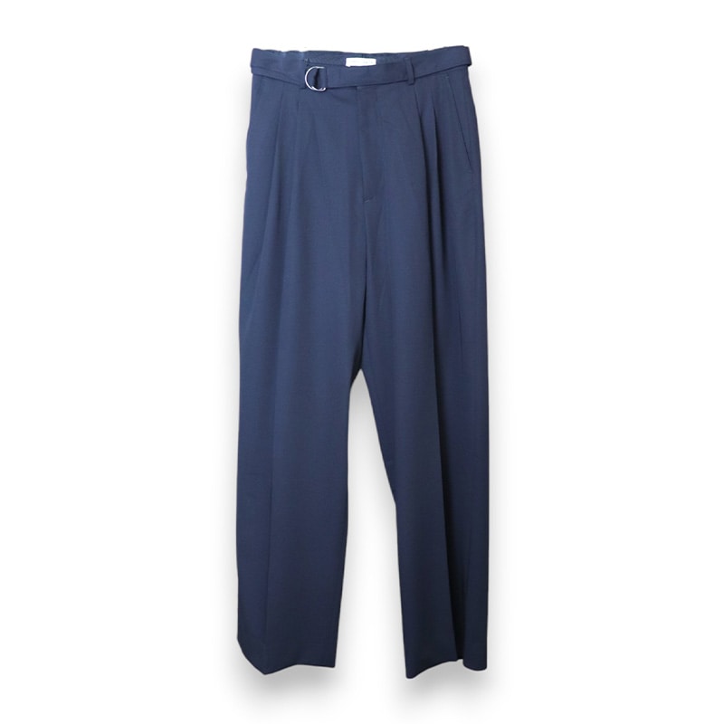 CMMN SWDN / CS OMARI BELTED TROUSERS IN ITALIAN LIGHTWEIGHT WOOL