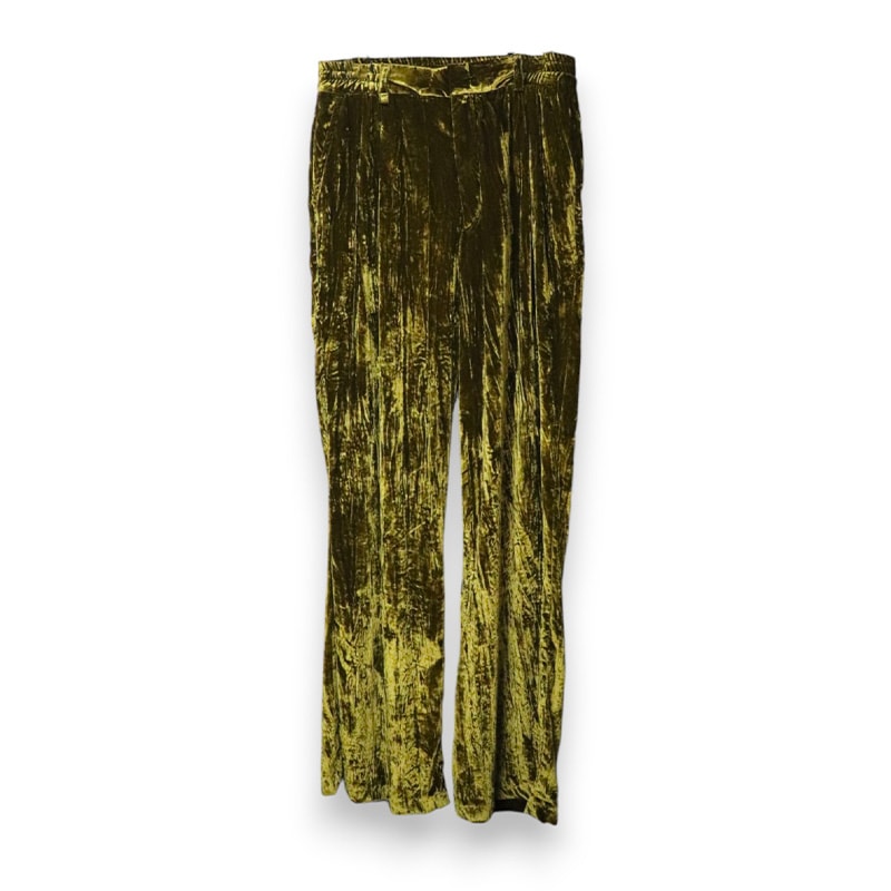 CMMN SWDN / CS JESSE DOUBLE PLEATED TROUSERS IN CRINKLED VELVET