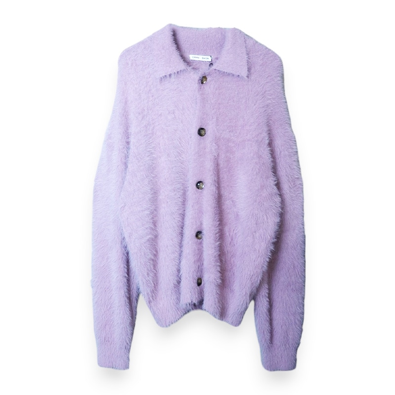 CMMN SWDN / CS FLYNN RELAXED FIT CARDIGAN FROM A SOFT FLUFFY YARN