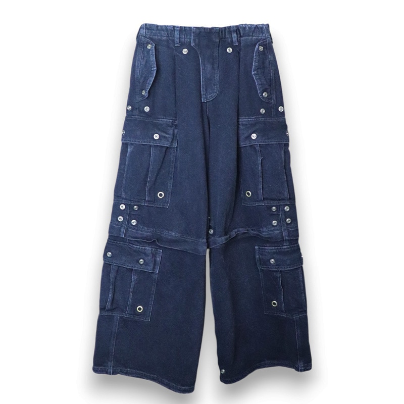 FORSOMEONE DENIM CARGO PANTS (size48)