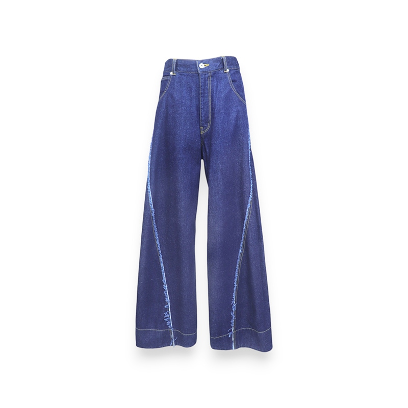 YUKI HASHIMOTO / YH RAW EDGE TWISTED TROUSERS