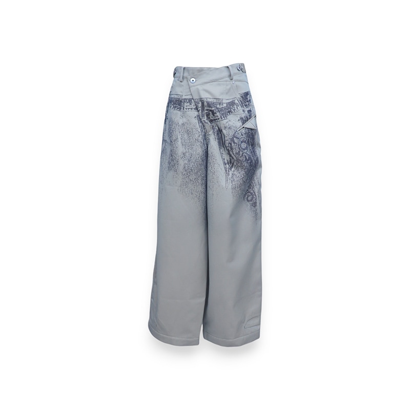 Feng Chen Wang / FCW DECONSTRUCTION PRINTED PANTS