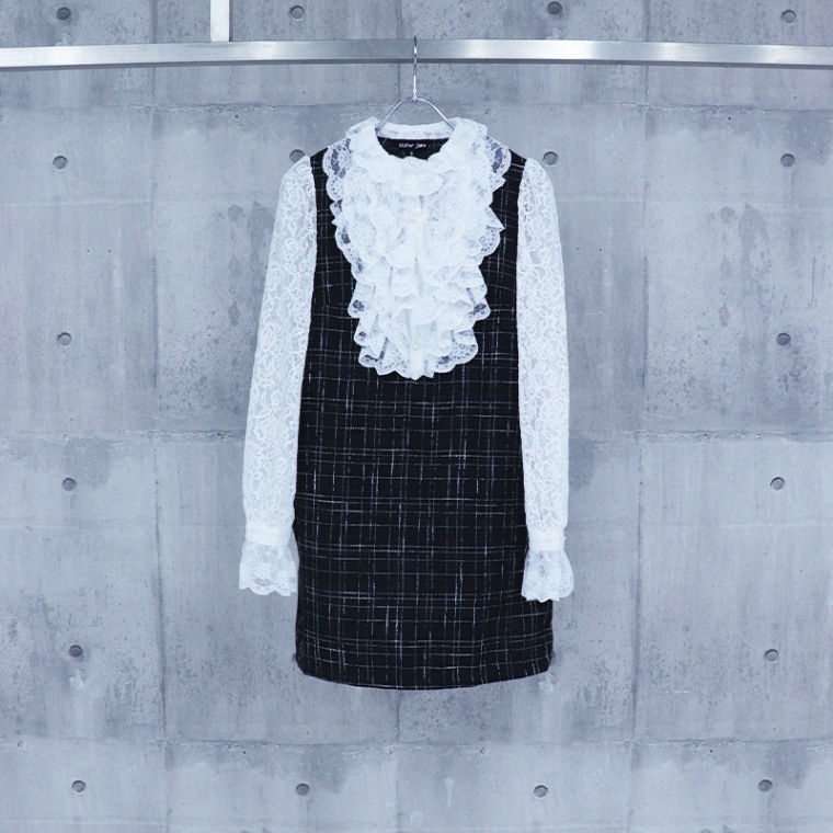 sister jane / si Plume Lace 2 in 1 Dress