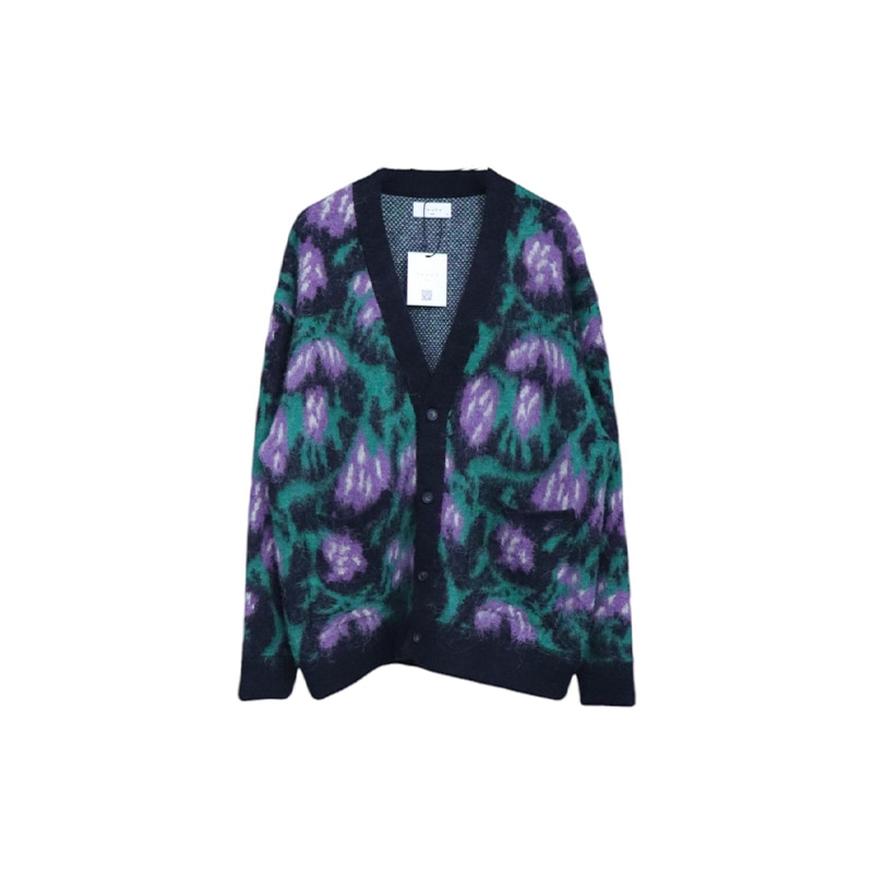 TAUPE / TPE FLOWER JQ ALPACA CARDIGAN