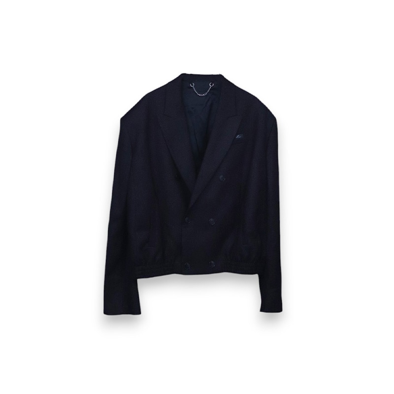 MARTINE ROSE / MR ELASTICATED DB TAILORED JACKET