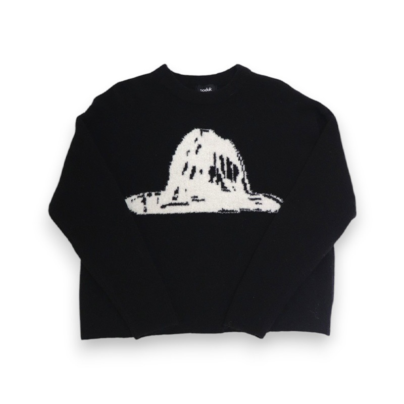 soduk / sd painter's hat knit top