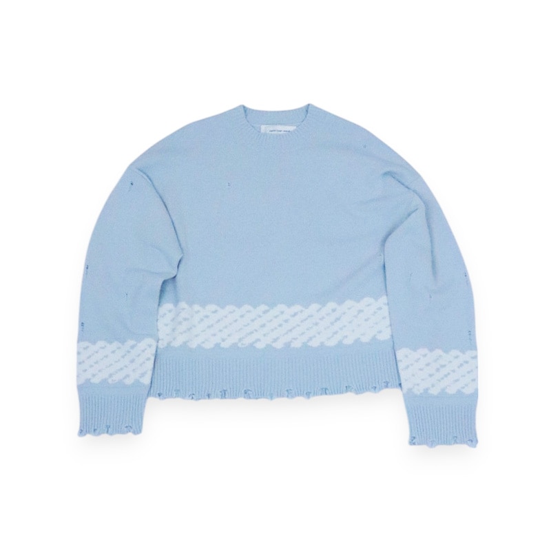 Feng Chen Wang / FCW “yu zi xie”Ripped Jacquard Knitwear