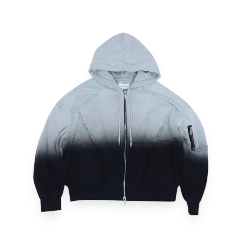 Feng Chen Wang / FCW DECONSTRUCTION ZIP HOODIE