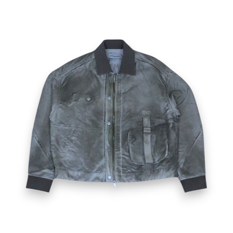 Feng Chen Wang / FCW sandwashed grey Nylon Jacket