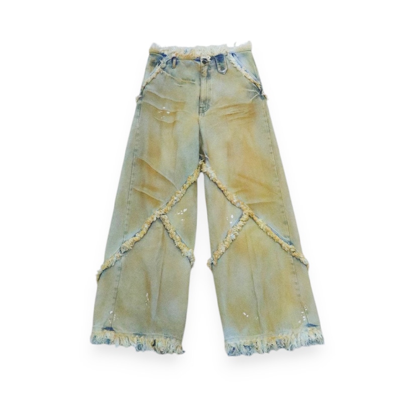 【関税込み】EGONlab ベージュ Argyle ジーンズ EGONLAB》ARGYLE DENIM PANT（パンツ）｜H.P.FRANCE公式サイト