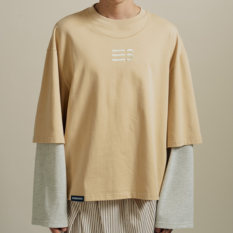 NAMESAKE / NS MAYO OVERSIZED GLOBE DOUBLE SLEEVE TEE
