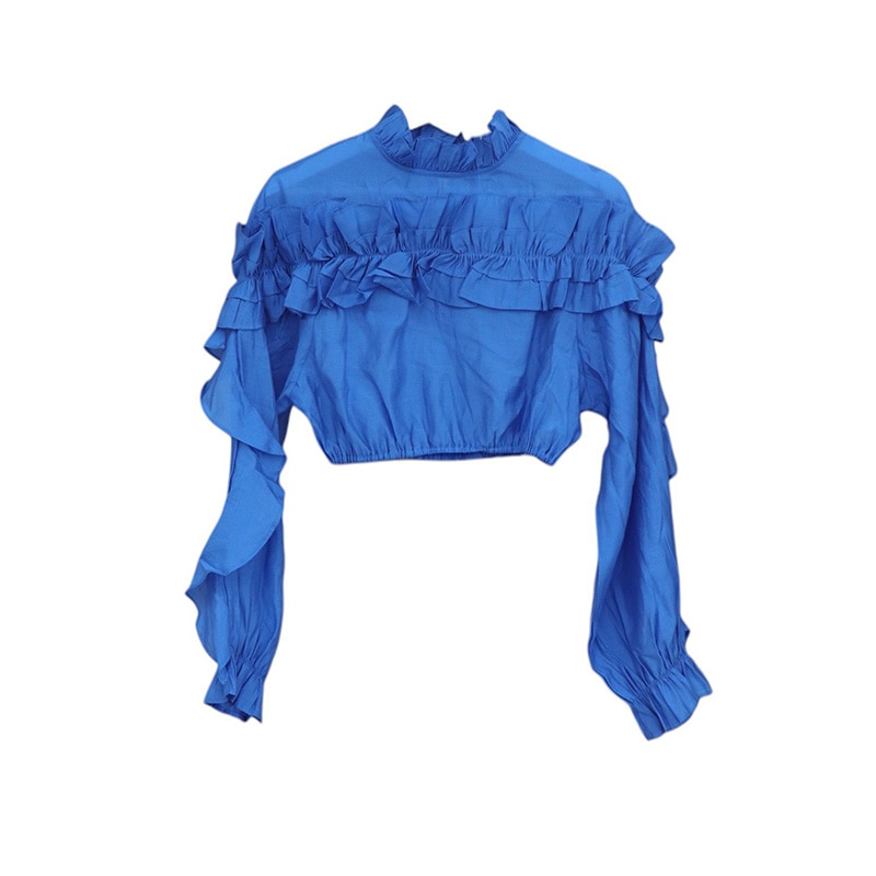 sister jane / si Musica Ruffled Cropped Top