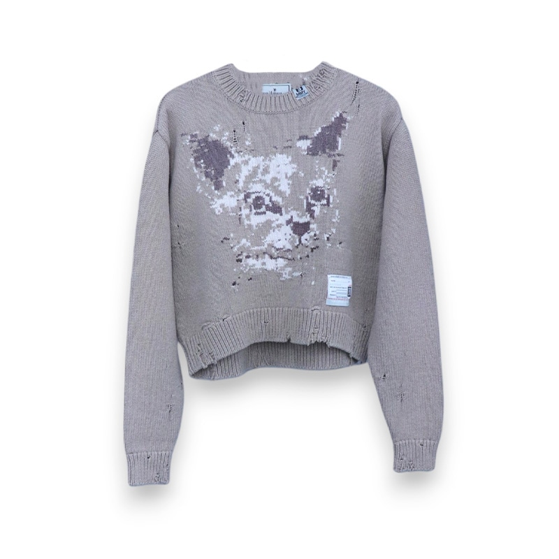 Maison MIHARA YASUHIRO / MMY CAT JACQUARD KNIT PULLOVER