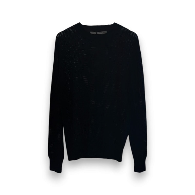 JOHN LAWRENCE SULLIVAN / JLS MESH STITCHED KNIT SWEATER