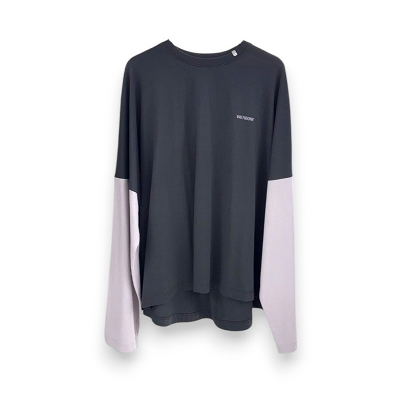 WE11DONE / WE LONG- SLEEVED LAYERED T-SHIRT