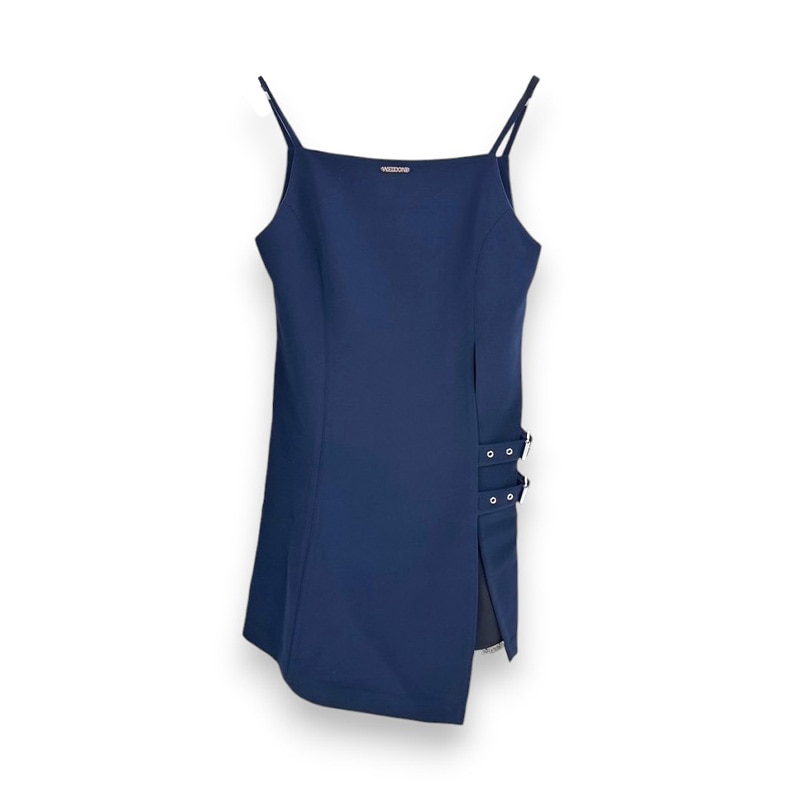 WE11DONE / WE ASYMMETRICAL DRESS WITH BELT DETAIL