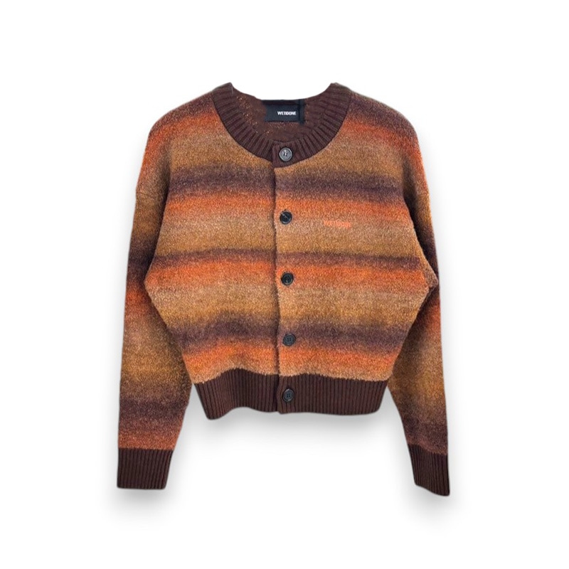 WE11DONE / WE GRADIENT BOUCLE SHORT CARDIGAN