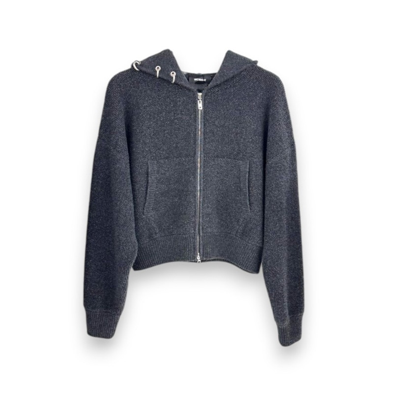 WE11DONE / WE BOUCLE HOODIE ZIP-UP
