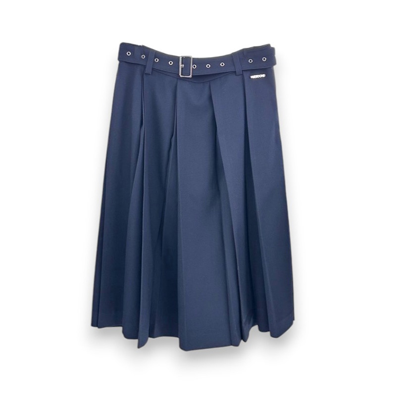 WE11DONE / WE PLEATED SKIRT WITH EYELET BELT