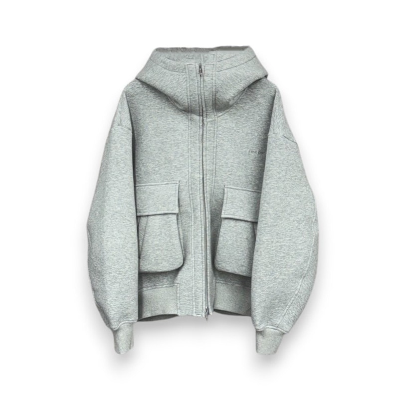 Feng Chen Wang / FCW Oversize Neoprene Zip Up Hoodie