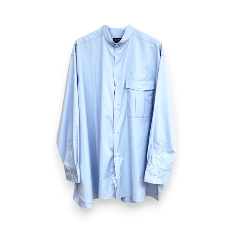 th / th Stand Collar Big Shirt