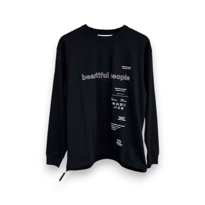 beautiful people / bp suvin compact jersey bp embroidery top