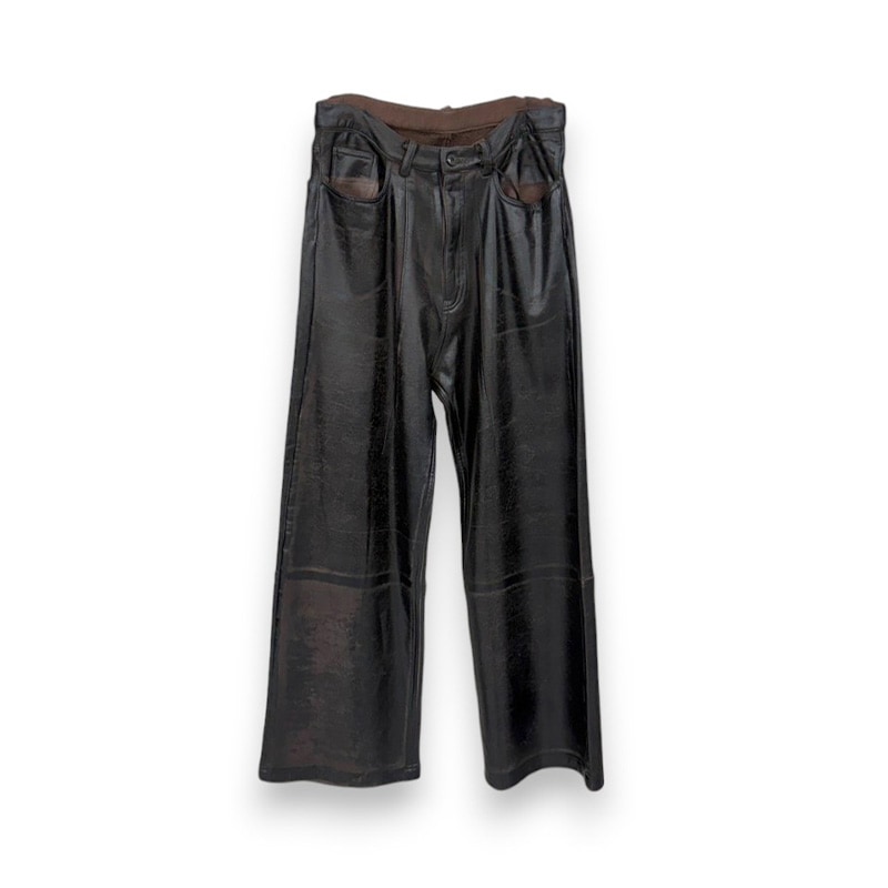 SUBLATIONS / SUB CRACKING COATED WIDE PANTS.14