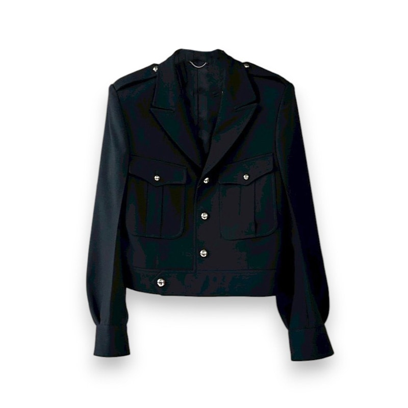 JOHN LAWRENCE SULLIVAN / JLS WOOL BARATHEA MASSIVE ROUNDED SLEEVE IKE JACKET