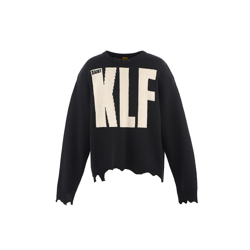 SAINT MICHAEL / SM KLF_CREW NECK KNIT/KLF