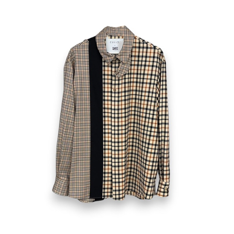 CULLNI / CULLNI for DAKS LONDON Asymmetrical Switching Chin Tab Shirt