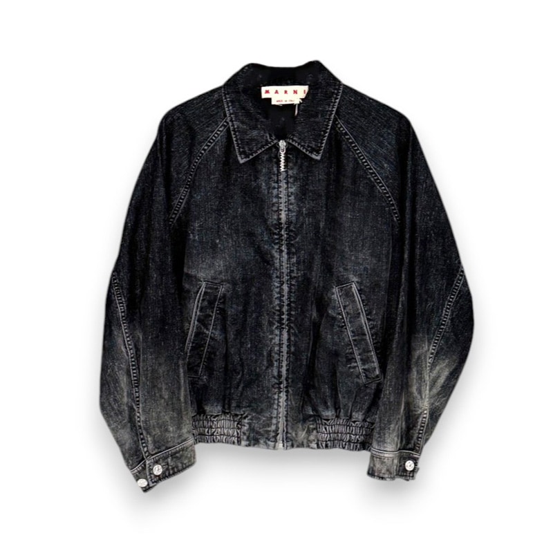 MARNI / MA Flocked Denim Twist Jacket