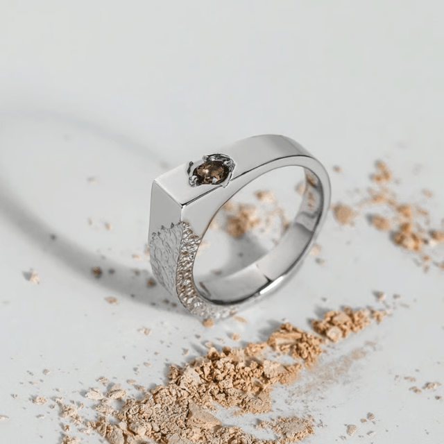 i nodo / Torso04 Ring (スモーキークォーツ)