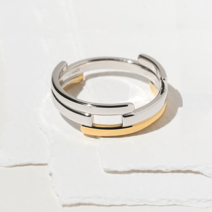 i nodo / IKUE03 Ring (Gold x Silver)