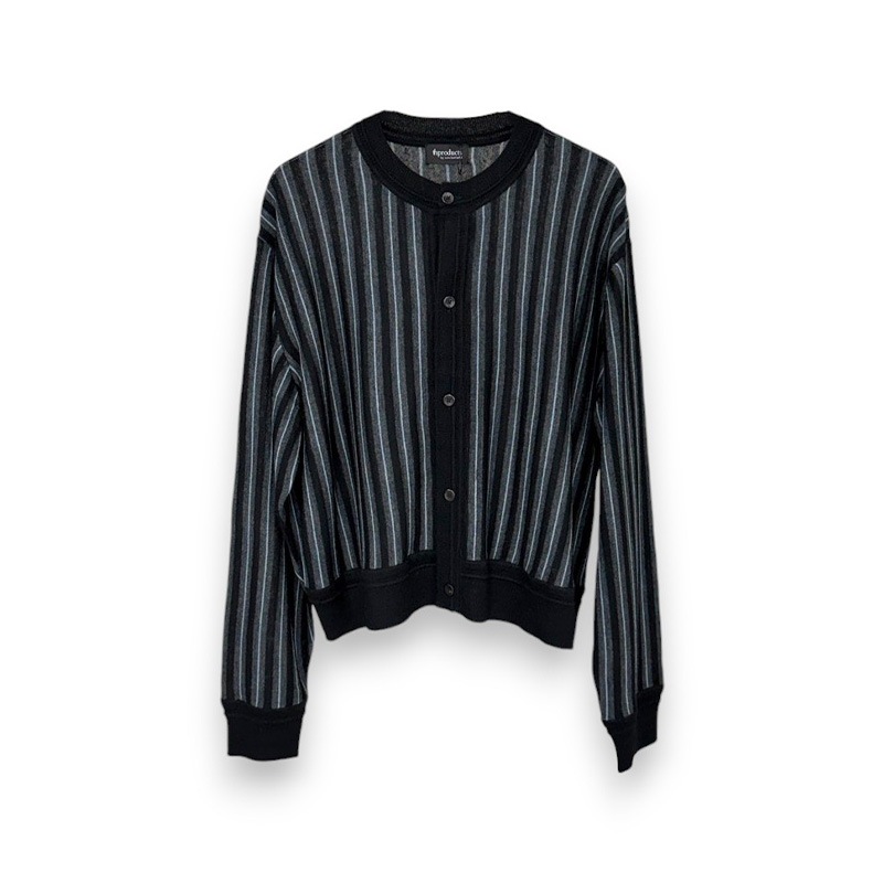 th / Stripe Knit Cardigan