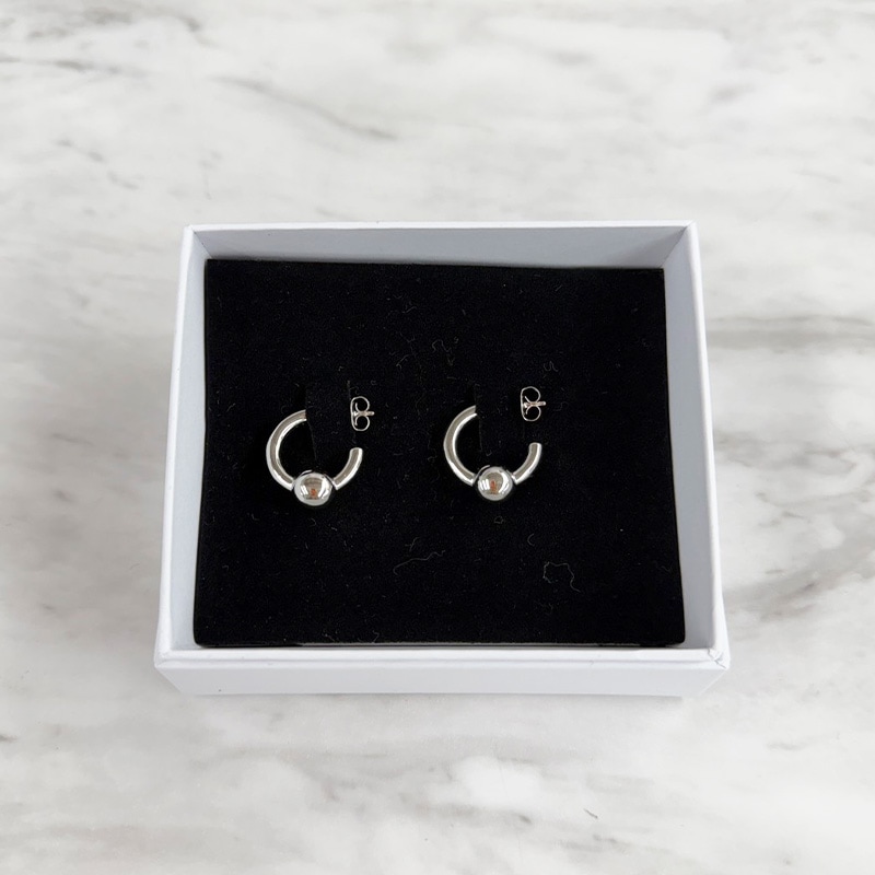 JUSTINE CLENQUET / SAM PALLADIUM EARRINGS