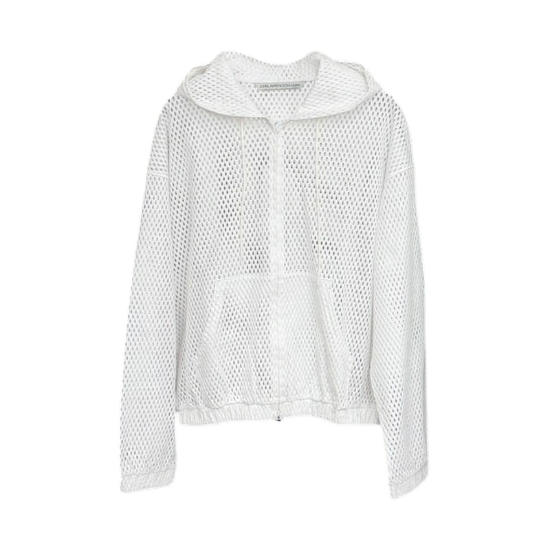 JOHN LAWRENCE SULLIVAN / COTTON MESH ZIP-UP HOODIE