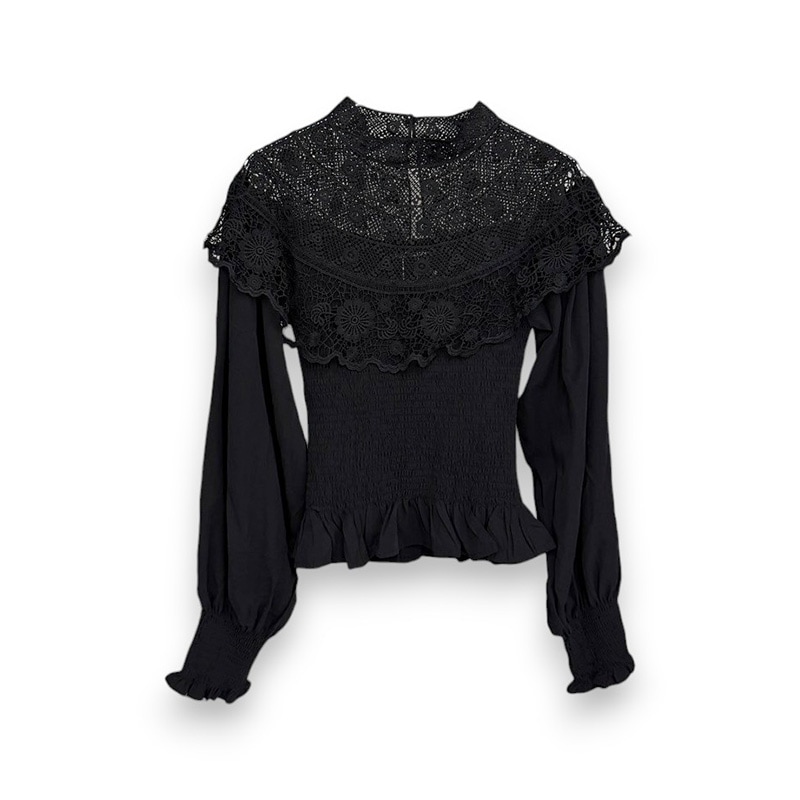 sister jane / Light Language Shirring Top